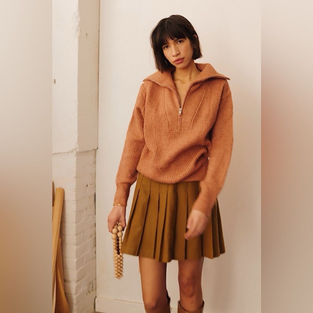 FRNCH | high collar Nadine oversized Sweater | small/medium